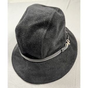 Coach Wool Blend Black Womens Bucket Style Hat Size P/S